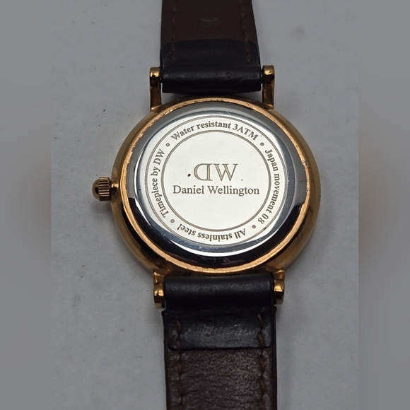 Womens Daniel Wellington Classic Watch Rose Gold Tone Leather Band New Battery - Picture 11 of 11